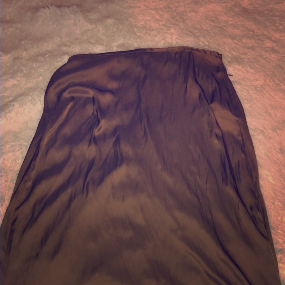 Olive green flowy skirt